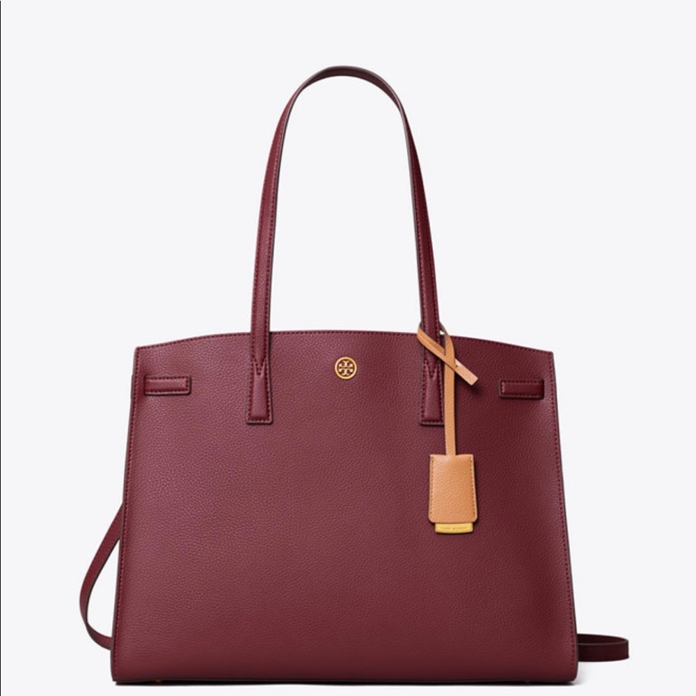 Tory Burch Walker Satchel in Claret
